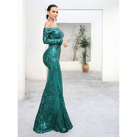 NEW Beautiful Sparkling Bling Sequin Evening Gown Prom Dress Quincenera … - Picture 4 of 16